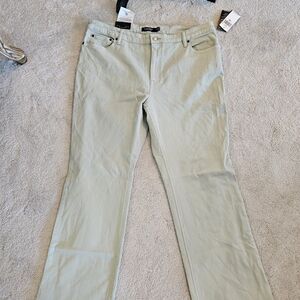 Ralph Lauren Mint Green Boot Cut Super Stretch Denim. 18W